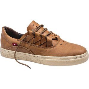 Mens Brown Leather Sneakers Oliberte Dakugo Woven Shoe